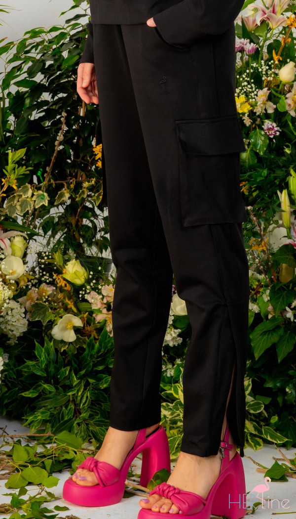 BLACK ORCHID CARGO STRAIGHT TROUSERS 
