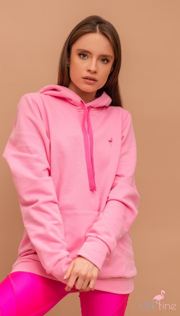 COTTON -CANDY HOODIE WITH LACES