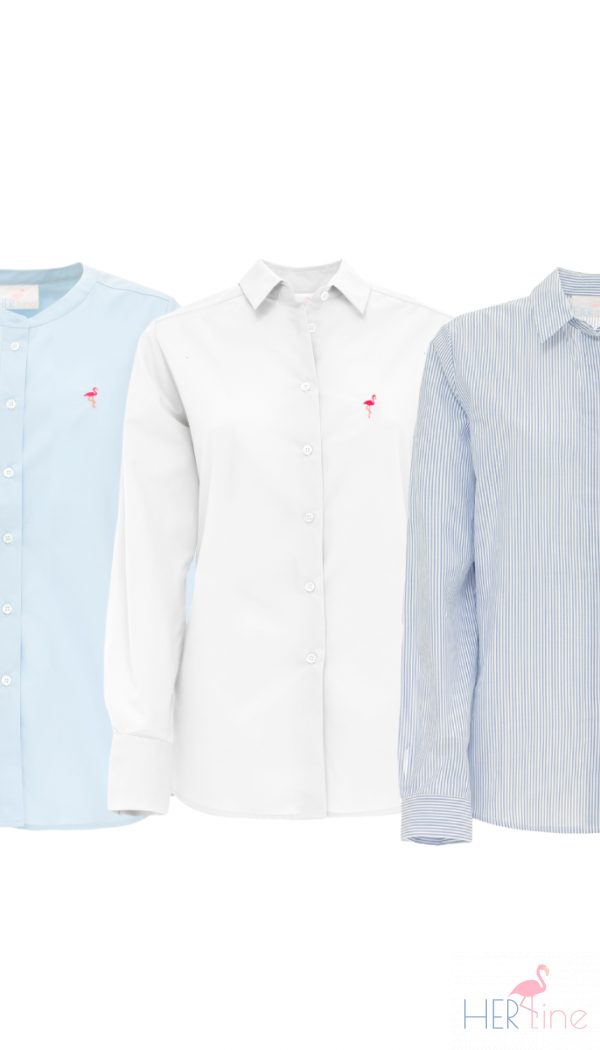 WHITE-BLUE BLOUSES MIX & MATCH 