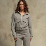 Grey Motion sweatshirt with zipper