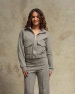 Grey Motion sweatshirt with zipper