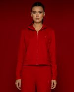 Red Sweatshirt With Zipper