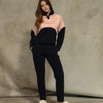 Velvet rose polar slim set