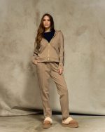 Sand Navy Zip Set