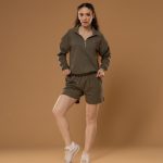 OLIVE GREEN SHORT SET