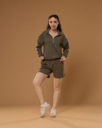 OLIVE GREEN SHORT SET