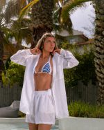 White Vibe Linen Set