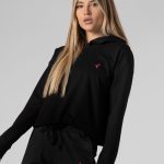JET BLACK slim crop