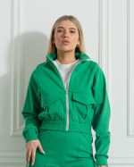 Green Zipper Sweatshirt