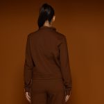 Brown Sweatshirt With Zipper - Image 3