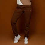 Brown Slim Track Pants