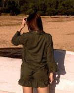 Dark Olive Linen Set - Image 2
