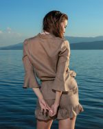 Brown Linen Shorts - Image 2
