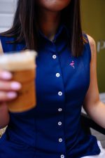 Dark blue blouse - Image 2
