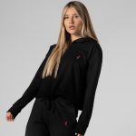 JET BLACK slim crop