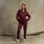 Burgundy rose polo set - Image 3