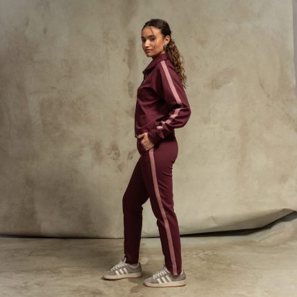 Burgundy rose polo set