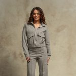Grey Motion sweatshirt with zipper