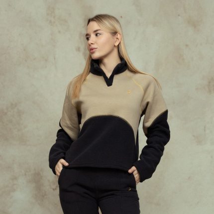Velvet cream Sweatshirt