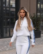 White stripe sweatshirt