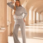 Grey lace set