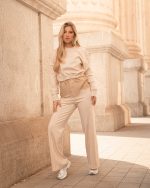 cream track pants
