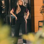 Noir stripe set