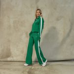 Emerald green white set