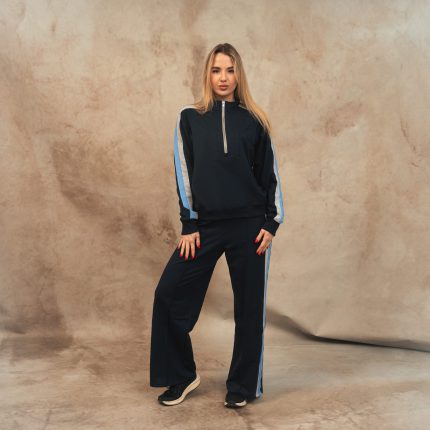 Navy stripe sweatshirt