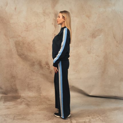 Navy stripe pants