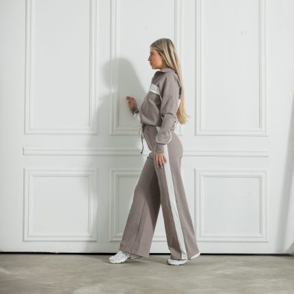 Taupe-White Powerline Pants