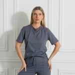 Dark grey - red  T-Shirt - Image 2
