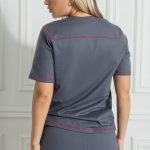 Dark grey - red  T-Shirt - Image 3
