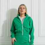 Green Zipper Sweatshirt