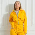 Yellow Zipper Sweatshirt