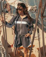 Cloud grey short set