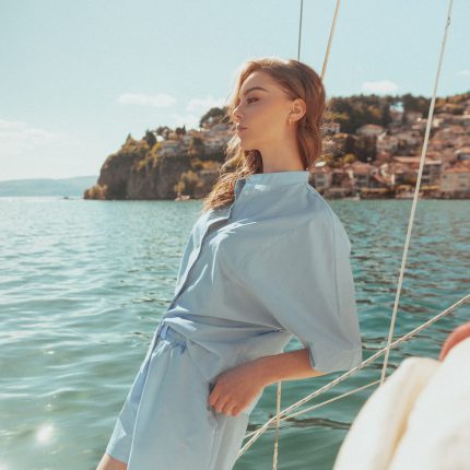 Sky Blue Breeze Set — женски светлосин сет HERLine