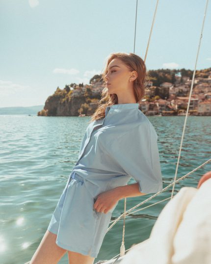 Sky Blue Breeze Set — женски светлосин сет HERLine