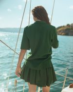 Deep green breeze skirt set - Image 3