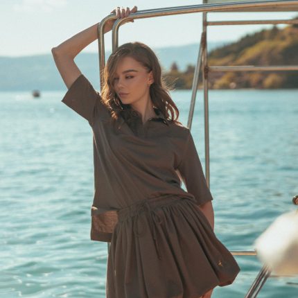 Mocha Breeze Skirt Set — женски сет со здолниште HERLine