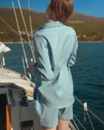 Breeze blue linen set - Image 3