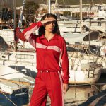Red sailor Zipper Sweatshirt