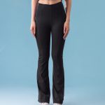 Black flare leggings