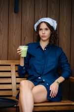 Dark blue linen set - Image 5