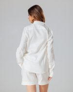 Ivory white basic linen set - Image 2