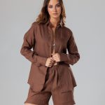 Brown Basic linen set