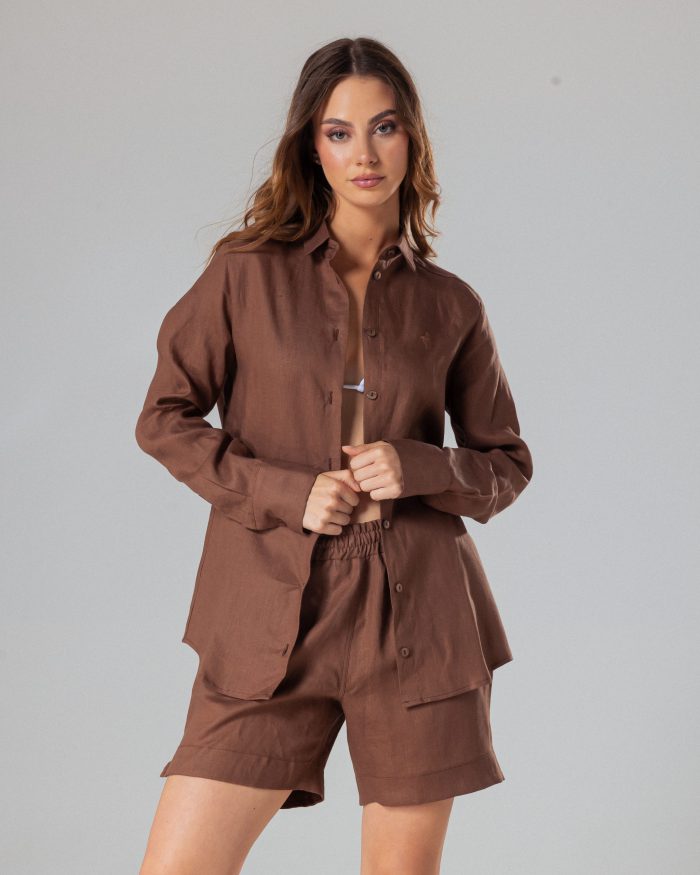 Basic Lenen Pack Brown Basic linen set - Herline.mk
