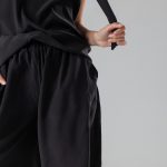 Onyx silk shorts