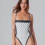 Procida white polka dot