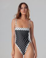 Procida Black polka dot
